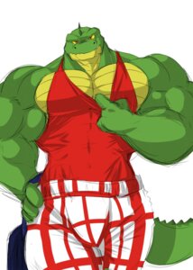 Rating: Safe Score: 0 Tags: abs anthro biceps big_muscles biped bottomwear clothing crocodile crocodilian e621 hi_res looking_at_viewer male muscular muscular_anthro muscular_male pecs pose reptile scales scalie shirt shorts simple_background solo standing tank_top topwear wani white_background yellow_eyes yongdasom User: bunchy7s