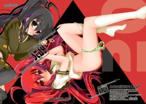 Rating: Questionable Score: 0 Tags: black_eyes black_hair blush bottomless dual_persona female footwear jewelry kagura_takeshi kneehighs panties panties_around_leg panties_around_one_leg pendant ponytail red_eyes red_hair rule34 school_uniform shakugan_no_shana shana skirt socks tied_hair twintails underwear User: bunchy7s
