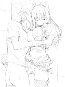 Rating: Explicit Score: 0 Tags: breast_grab breasts censored closed_eyes copyright_request female happy_sex kissing large_breasts long_hair maid male monochrome mosaic_censoring nora_higuma penis rule34 sex sketch skirt skirt_lift smile standing thighhighs User: bunchy7s