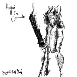 Rating: Safe Score: 0 Tags: 1:1 anthro black_and_white canid canine e621 fox holding_melee_weapon holding_object holding_sword holding_weapon kogari male mammal melee_weapon monochrome rustythebrave simple_background sketch solo sword weapon white_background User: bunchy7s