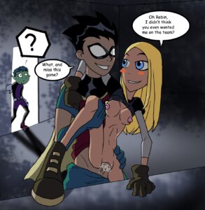 Rating: Explicit Score: 0 Tags: 1girls 2boys beast_boy belt blonde_hair blue_eyes boots breasts clothing dc dc_comics dick_grayson english_text female footwear garfield_logan gloves handwear human male multiple_boys multiple_males nipples pouch reddrew robin_(dc) robin_(dick_grayson) rule34 sex star_lover straight tara_markov teen_titans terra terra_(dc) text User: bunchy7s