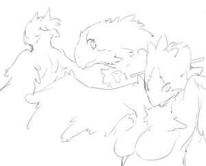 Rating: Questionable Score: 0 Tags: anthro avian beak black_and_white breasts e621 female katherine_turner king_of_thorn line_art monochrome multiple_images non-mammal_breasts nude simple_background sindoll solo turnaround User: bunchy7s