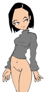 Rating: Explicit Score: 0 Tags: black_hair bottomless code_lyoko female female_only human pale_skin pointy_chin pussy retal4 rule34 short_hair solo standing tagme white_background yumi_ishiyama User: bunchy7s