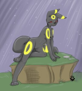 Rating: Explicit Score: 0 Tags: anthro anthrofied black_nose boulder breasts e621 ed_the_vixen eeveelution female generation_2_pokemon genitals grass hi_res light looking_at_viewer moonlight nature nintendo nipple_piercing nipples nude outside piercing plant pokemon pokemon_(species) pokemorph red_eyes rock solo tail umbreon vulva User: bunchy7s