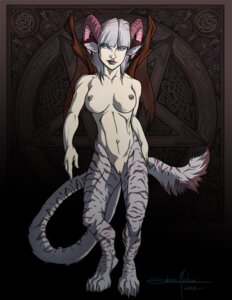 Rating: Explicit Score: 0 Tags: 2010 anthro breasts demon digital_media_(artwork) e621 female full-length_portrait genitals grey_hair hair horn humanoid_pointy_ears inverted_pentacle membrane_(anatomy) membranous_wings nipples nude occult_symbol pentacle pentagram pointy_ears portrait shane_nelson solo symbol tail translucent translucent_wings vulva wings User: bunchy7s