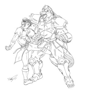 Rating: Questionable Score: 0 Tags: anthro armor attack ballbusting black_and_white bulge butt clothing cock_and_ball_torture crocodile crocodilian crocodine crotch_attack crotch_kick dragon_quest dragon_quest:_the_adventure_of_dai duo e621 female genital_torture human kick kicking_balls male mammal monochrome pain reptile scalie scar square_enix tail underwear violence xkoshiji User: bunchy7s