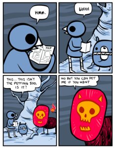 Rating: Safe Score: 0 Tags: 2011 anthro avian bear beartato bird comic demon dialogue e621 english_text felid humor lion male mammal nedroid pantherine reginald_(nedroid) speech_bubble text what User: bunchy7s Rating: Safe Score: 0 Tags: 2011 anthro avian bear beartato bird comic demon dialogue e621 english_text felid humor lion male mammal nedroid pantherine reginald_(nedroid) speech_bubble text what User: bunchy7s