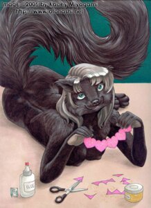 Rating: Questionable Score: 0 Tags: 2005 anthro binturong biped black_body black_fur breasts casual_nudity e621 female fluffy fluffy_tail fur green_eyes kacey long_tail low_res lying mammal nude solo tail viverrid User: bunchy7s