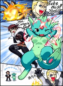 Rating: Explicit Score: 0 Tags: anthro black_border black_eyes blue_body blue_eyes blue_fur bodily_fluids border breasts clothed clothing comic crossbar_emanata dialogue digital_media_(artwork) e621 emanata english_text female final_fantasy final_fantasy_viii flying_sweatdrops fur g-sun genitals group human japanese_text kemono laugh mammal mythological_carbuncle mythological_creature mythology nude oekaki one_eye_closed open_mouth open_smile outside_panel panel_skew parody seifer_almasy smile speech_bubble squall_leonhart square_enix sweat sweatdrop tail text three_frame_image translated vulva wink User: bunchy7s