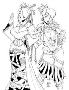 Rating: Explicit Score: 0 Tags: 2011 2d 2girls big_breasts black_and_white breasts callmepo clothed crossover doll dragon_age dragon_age_origins dress female female_only final_fantasy final_fantasy_x hair_ornament hair_over_one_eye hairpin human human_only lipstick lulu_(final_fantasy) moogle morrigan_(dragon_age) multiple_females nipples rule34 uncensored User: bunchy7s