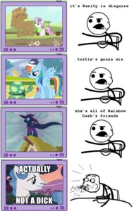 Rating: Safe Score: 0 Tags: 2012 blue_body blue_feathers blue_fur bodily_fluids cereal_guy clothing comic cowboy_hat cutie_mark e621 electronics english_text equid equine fancypants_(mlp) feathered_wings feathers female feral friendship_is_magic fur grandfathered_content hair hasbro hat headgear headwear horn human male mammal mare_do_well_(mlp) meme multicolored_hair my_little_pony mythological_creature mythological_equine mythology pegasus rainbow_dash_(mlp) rainbow_hair rarity_(mlp) reptile saliva scalie shocked simple_background sweetie_belle_(mlp) tank_(mlp) television text turtle unicorn unknown_artist white_background wings User: bunchy7s