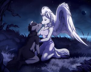 Rating: Safe Score: 0 Tags: ambiguous_gender angel angelic anthro anthrofied black_body black_fur blackfury canid canine cool_colors duo e621 eyes_closed feathered_wings feathers female fur generation_3_pokemon grey_body grey_fur mammal mightyena moon night nintendo nude nuzzling outside plant pokemon pokemon_(species) sea sky star tail tree water white_body white_fur wings User: bunchy7s