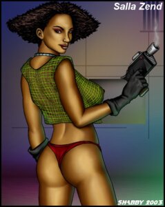 Rating: Explicit Score: 0 Tags: 1girls 2003 ass big_breasts breasts dark-skinned_female dark_skin female large_breasts nipples rule34 salla_zend shabby_blue solo star_wars tagme thong User: bunchy7s