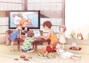 Rating: Safe Score: 0 Tags: 2000s_theme anthro bottomwear canid canine canis child clothed clothed_male clothing computer container cup denim denim_bottomwear denim_clothing denim_shorts domestic_dog drinking_glass e621 east_asian_architecture electronics female feral food fruit fruit_peel game_console gaming glass glass_container glass_cup group hayate holding_object human human_focus iced_tea japanese_architecture kazuma_ikezawa king_kazma male mammal melon nintendo nintendo_ds nintendo_ds_family not_furry_focus plant playing_video_game shiba_inu shorts spitz summer_wars television wall_(structure) watermelon watermelon_slice yoshi_(pixiv) young User: bunchy7s