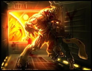 Rating: Questionable Score: 0 Tags: 2011 anthro blood bodily_fluids canid canine demon demon_humanoid doom_(series) doom_3 duo e621 fight glowing glowing_eyes hell_knight humanoid id_software maestro_(character) male mammal metal_bar microsoft monster monstrous_humanoid neodokuro paws sun tail teeth User: bunchy7s