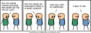 Rating: Safe Score: 0 Tags: biped blue_clothing blue_topwear clothing comic copyright_symbol cyanide_and_happiness dialogue duo e621 english_text grandfathered_content green_clothing green_topwear human humor male mammal rob_denbleyker simple_background standing stick_figure suggestive symbol text topwear white_background User: bunchy7s