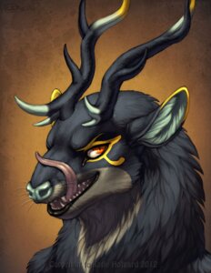 Rating: Safe Score: 0 Tags: 2012 ambiguous_form anthro antlers black_body black_fur black_lips cervine deer digital_media_(artwork) dipstick_ears e621 ear_markings egyptian_at elk facial_markings fur grey_body grey_fur head_markings headshot_portrait horn hybrid katie_hofgard licking licking_lips licking_own_lips lips looking_at_viewer male mammal markings multicolored_ears murid murine open_mouth orange_eyes portrait pupils rat red_eyes rodent self_lick sharp_teeth simple_background slit_pupils solo teeth tongue tongue_out whiskers yellow_body yellow_fur User: bunchy7s