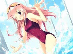 Rating: Explicit Score: 0 Tags: 1girls beach blush competition_swimsuit dutch_angle female game_cg goggles hitomi_yomi leaning_forward one-piece one-piece_swimsuit pink_hair red_eyes rule34 splash splashing sukumizu_2 swimsuit wink User: bunchy7s