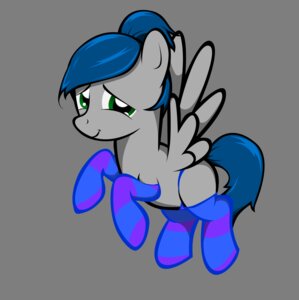 Rating: Safe Score: 0 Tags: alpha_channel blue_hair clothing e621 equid equine fan_character feathered_wings feathers female footwear fur green_eyes grey_body grey_fur hair hasbro ladynoob legwear looking_at_viewer mammal my_little_pony mythological_creature mythological_equine mythology pegasus simple_background smile socks solo transparent_background wings User: bunchy7s
