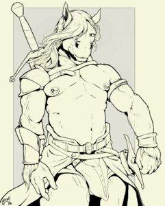 Rating: Safe Score: 0 Tags: 2014 abs anthro armor athletic belt biceps big_muscles biped bottomwear clothed clothing e621 equid equine fur grin hair horse loincloth long_hair looking_at_viewer male mammal melee_weapon monochrome muscular muscular_anthro muscular_male navel nipple_piercing nipples pecs piercing pose simple_background sketch smile solo standing sword topless trogan vein warrior weapon User: bunchy7s