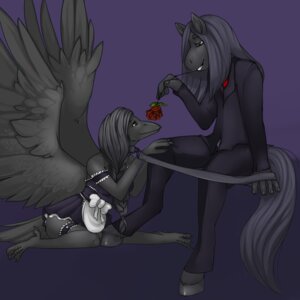Rating: Questionable Score: 0 Tags: 1:1 accessory anthro apron arm_garter avian bdsm beak bird black_body black_bottomwear black_clothing black_feathers black_skirt black_tie_(suit) bottomwear braided_hair claws clothed clothing collar colored_nails corvid corvus_(genus) crow deckland duo e621 equid equine feathered_wings feathers female flower frilly garter gradient_background grey_body grey_claws grey_feathers grey_hair grey_hooves grey_nails hair hooves horse leash leg_garter maid_uniform male mammal miniskirt nails oscine passerine petplay plant purple_background ribbons roleplay romantic romantic_couple rose_(flower) simple_background single_braid sitting skirt suit tail uniform wariza wings xai_xevion User: bunchy7s