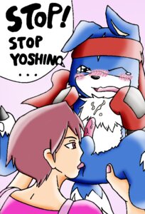 Rating: Explicit Score: 0 Tags: accessory ambiguous_gender anal anthro bandai_namco blue_body blue_fur blush bodily_fluids canid canine clothing color_edit colored cum cum_on_chest digimon digimon_(species) digiphilia digital_media_(artwork) duo e621 erection female forced fur gaomon genital_fluids genitals gloves handwear headband human human_on_anthro interspecies licking male mammal mewtwox_(colorist) oral penis rape rimming sex shota third-party_edit tongue tongue_out unknown_artist yoshino_fujieda young young_anthro young_male User: bunchy7s