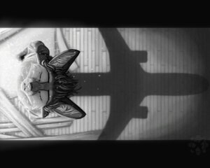 Rating: Safe Score: 0 Tags: aircraft airplane ambiguous_gender anthro canid canine e621 fighterjet fox greyscale inside jet light looking_at_viewer lux_(character) mammal monochrome shadow solo sunlight vehicle whiskers User: bunchy7s