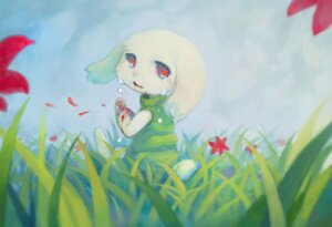 Rating: Safe Score: 0 Tags: anthro biped bodily_fluids cave_story depressing e621 female flower fur grass lagomorph mammal mimiga pawpads paws plant red_eyes sitting solo tears toroko white_body white_fur りんご User: bunchy7s