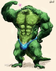 Rating: Questionable Score: 0 Tags: anthro aokamidu biped blue_clothing blue_eyes blue_speedo blue_swimwear bulge claws clothed clothing crocodile crocodilian e621 fangs green_body green_scales grin looking_at_viewer male muscular muscular_anthro muscular_male pinup pose reptile scales scalie skimpy smile solo speedo standing swimwear tail teeth User: bunchy7s