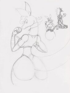 Rating: Safe Score: 0 Tags: adam_lyon angry bat cartoon_network e621 felid female gb_of_bs graphite_(artwork) greyscale group ingrid_giraffe jake_spidermonkey mammal monochrome my_gym_partner's_a_monkey nika_kangaroo pantherine pouch_(anatomy) pouch_hiding sketch solo_focus tail tiger traditional_media_(artwork) unconscious violence weapon User: bunchy7s