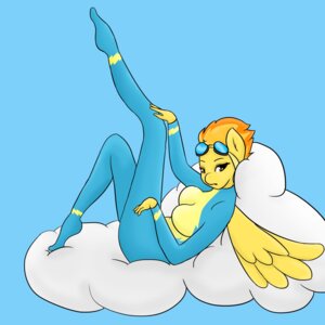 Rating: Questionable Score: 0 Tags: 1:1 absurd_res anthro anthrofied bedroom_eyes biped breasts clothed clothing cloud e621 equid equine eyewear feathered_wings feathers female friendship_is_magic fur goggles hair half-closed_eyes hasbro hi_res hooves ivorylace looking_at_viewer mammal my_little_pony mythological_creature mythological_equine mythology narrowed_eyes one_leg_up open_mouth orange_eyes orange_hair pegasus presenting raised_leg seductive sitting solo spitfire_(mlp) uniform wings wonderbolts_(mlp) yellow_body yellow_feathers yellow_fur User: bunchy7s