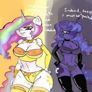 Rating: Questionable Score: 0 Tags: 1:1 2014 abstract_background absurd_res anthro anthrofied big_breasts breasts dawntrotter e621 equid female friendship_is_magic fur group hasbro hi_res horn mammal my_little_pony princess_celestia_(mlp) princess_luna_(mlp) simple_background User: bunchy7s