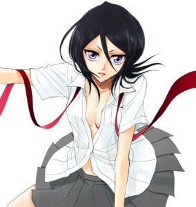 Rating: Questionable Score: 0 Tags: black_hair bleach female hair_between_eyes kuchiki_rukia open_clothes open_shirt pointy_chin purple_eyes ribbon rule34 school_uniform seifuku serafuku shirt solo User: bunchy7s