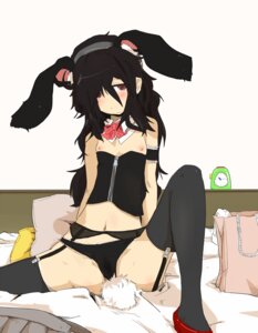 Rating: Explicit Score: 0 Tags: 1girls bed black_hair blush bowtie breasts bunny_costume bunny_ear bunny_tail bunnysuit clock detached_collar female high_heels kanenaga kurokami-senpai_(kanenaga) legwear long_hair messy_hair nipples original red_eyes ribbon rule34 skirt small_breasts solo stockings thighhighs wrist_cuffs User: bunchy7s