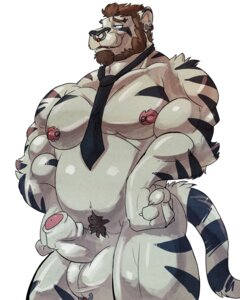 Rating: Explicit Score: 0 Tags: 2014 4:5 accessory anthro balls beard biceps biped broad_shoulders donryu e621 ear_piercing erection eyebrow_piercing facial_hair facial_piercing felid foreskin fur genital_piercing genitals hands_on_hips hi_res humanoid_genitalia humanoid_penis leucistic male mammal musclegut muscular muscular_anthro muscular_male necktie nipple_piercing nipples nose_piercing nose_ring nude overweight pantherine partially_retracted_foreskin pecs penis piercing pose pubes ring_piercing scrotum_piercing slightly_chubby solo standing tiger vex_(donryu) User: bunchy7s