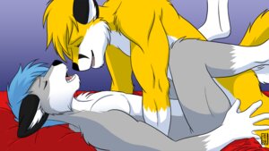 Rating: Explicit Score: 0 Tags: anal anal_penetration anthro anthro_on_anthro anthro_penetrated anthro_penetrating anthro_penetrating_anthro bed bedding black_body black_fur blue_background blue_hair butt canid canine digital_media_(artwork) duo e621 ears_back ears_down eyebrows eyes_closed fluffy fluffy_tail fox from_front_position fucked_silly fur furniture grey_body grey_fur hair happy happy_sex legs_up looking_pleasured lying male male/male male_on_bottom male_on_top male_penetrated male_penetrating male_penetrating_male mammal missionary_position moan multicolored_body multicolored_fur nude obscured_penetration obscured_sex on_back on_bed on_bottom on_top open_mouth penetration penile penile_penetration penis_in_ass pivoted_ears raised_eyebrows sapphwolf sapphwolf_(character) sex side_view simple_background smile tail takum two_tone_body two_tone_fur watermark white_body white_fur yellow_body yellow_fur User: bunchy7s