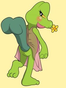 Rating: Explicit Score: 0 Tags: back_view blush clothes color female female_only feral flower green_skin mouth_hold pokemon pokemon_rse raised_tail rule34 solo tagme treecko User: bunchy7s