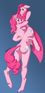 Rating: Questionable Score: 0 Tags: 2013 angry anthro anthrofied blue_eyes breasts butt cutie_mark duo e621 earth_pony equid equine female friendship_is_magic fur hair hasbro hi_res hobbsmeerkat horse mammal my_little_pony nipples nude pink_body pink_fur pink_hair pinkamena_(mlp) pinkie_pie_(mlp) pony side_boob simple_background smile square_crossover tail User: bunchy7s