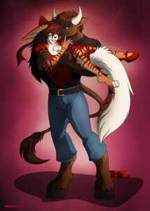 Rating: Safe Score: 0 Tags: anthro belt bottomwear bovid bovine cattle clothed clothing denim denim_bottomwear denim_clothing densetsu_tenspirits dreamingdaemus dress duo e621 facial_piercing felid female fully_clothed heart_symbol hooves horn hug hybrid jeans lagomorph leporid love male mammal nose_piercing nose_ring pantherine pants piercing rabbit rebel_born ring_piercing septum_piercing shirt size_difference smile strider_auroch the_spiner tiger topwear User: bunchy7s