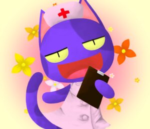 Rating: Safe Score: 0 Tags: 2009 ambiguous_gender animal_crossing anthro bob_(animal_crossing) clipboard clothing domestic_cat dress e621 featureless_hands felid feline felis flower fur hat headgear headwear holding_clipboard holding_object looking_at_viewer mammal nintendo nurse nurse_clothing nurse_dress nurse_hat nurse_headwear nurse_uniform open_mouth plant purple_body purple_fur red_cross solo spots uhee uniform yellow_eyes User: bunchy7s