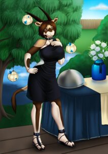 Rating: Safe Score: 0 Tags: 2_toes adebola_melesi ajna antelope anthro big_breasts biped bovid bracelet breasts brown_hair choker clothing curvy_figure detailed_background dress e621 feet female flower footwear gemsbok grazing_antelope hair hand_on_hip hi_res hooves horn jewelry lamp lantern mammal mature_anthro mature_female multicolored_body necklace oryx paper_lantern plant plantigrade sandals shoes short_hair solo standing tail toes User: bunchy7s