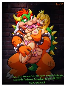 Rating: Questionable Score: 0 Tags: 1boy 1girls 2005 blonde_hair blue_eyes bondage bowser breasts drew_gardner english_text female gag gagged human koopa male mario_(series) nintendo nipples princess_peach rule34 straight straight_hair text villain_on_heroine white_background User: bunchy7s
