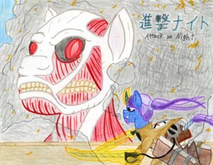 Rating: Safe Score: 0 Tags: 2013 absurd_res attack_on_titan azure_night black_sclera blue_body blue_fur clothed clothing colossal_titan crossover duo e621 english_text equid equine eye_contact facial_hair fan_character feral fight fur goatee hair hasbro hi_res horn jacket japanese_text levitation looking_at_another macro magic male mammal melee_weapon muscular my_little_pony mythological_creature mythological_equine mythology outside parody ponytail purple_eyes purple_hair red_eyes running skinless smoke sword tail tail_wraps teeth text the1king titan_(attack_on_titan) topwear traditional_media_(artwork) unicorn weapon wraps User: bunchy7s