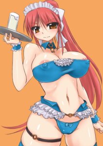 Rating: Questionable Score: 0 Tags: areola_slip blush breasts brown_eyes cameltoe collar erect_nipples erza_scarlet fairy_tail female frills long_hair looking_at_viewer maid_headdress nipples ponytail pussy red_hair rule34 smile solo tied_hair tokihama_jirou tray waitress User: bunchy7s