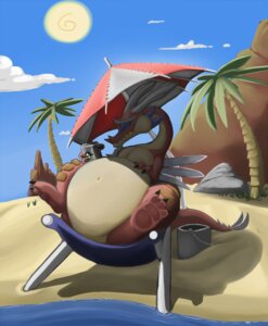 Rating: Safe Score: 0 Tags: 2011 3_fingers 3_toes anthro beach beach_umbrella belly beverage big_belly chair cloud detailed detailed_background dragon e621 eyebrows feet fingers food furniture hi_res hindpaw long_neck male morca mythological_creature mythological_scalie mythology navel nintendo obese obese_anthro obese_male outside overweight overweight_anthro overweight_male parasol pawpads paws relaxing scalie seaside sky solo tail the_legend_of_zelda toes toony triforce triforce_print unibrow valoo wide_crotch wind_waker User: bunchy7s