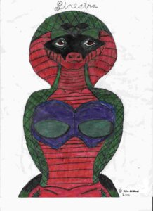 Rating: Safe Score: 0 Tags: 2006 aaryanna anthro clothing e621 female grandfathered_content half-length_portrait hi_res marker_(artwork) mixed_media pen_(artwork) portrait reptile scalie snake snake_hood solo traditional_media_(artwork) volvoretta User: bunchy7s