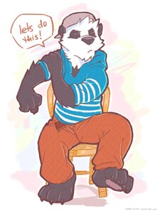Rating: Safe Score: 0 Tags: 3:4 3_toes anthro barefoot bear biped black_nose clothing e621 english_text eyes_closed feet giant_panda hat headgear headwear male mammal sitting solo super-tuler tairu text toes User: bunchy7s Rating: Safe Score: 0 Tags: 3:4 3_toes anthro barefoot bear biped black_nose clothing e621 english_text eyes_closed feet giant_panda hat headgear headwear male mammal sitting solo super-tuler tairu text toes User: bunchy7s