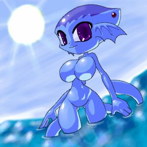 Rating: Explicit Score: 0 Tags: blue_skin breasts female female_only fin fish_girl multi_eye nintendo ocarina_of_time princess_ruto purple_eyes rule34 smooth_skin the_legend_of_zelda zora User: bunchy7s