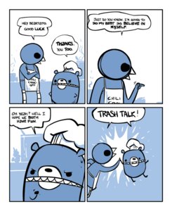 Rating: Safe Score: 0 Tags: 2009 5_fingers ambiguous_gender anthro apron apron_only avian beak bear beartato biped bird black_eyes black_nose black_text blue_body blue_ears blue_face border chef_hat clothed clothing comic dark_eyes dark_nose dark_text dialogue dot_eyes duo e621 english_text featureless_feet feet fingers gesture hand_gesture hat hat_only headgear headgear_only headwear headwear_only humor light_beak light_border light_clothing light_headwear looking_at_another looking_down mammal monotone_beak monotone_body monotone_clothing monotone_face monotone_hat monotone_headwear mostly_nude multicolored_apron multicolored_body multicolored_clothing multicolored_face narrow_arms narrow_legs nedroid open_beak open_mouth pointing print_apron print_clothing reginald_(nedroid) simple_eyes speech_bubble talking_to_another text text_on_apron text_on_clothing text_print two_tone_apron two_tone_body two_tone_clothing two_tone_face what white_apron white_beak white_body white_border white_clothing white_face white_hat white_headwear User: bunchy7s