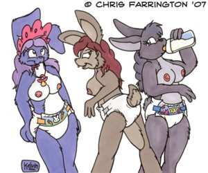 Rating: Questionable Score: 0 Tags: 2007 ageplay anthro baby_bottle blue_body blue_fur blue_hair bonnet bottle breasts brown_body brown_fur brown_hair clean_diaper clothed clothing container diaper e621 female fur grey_body grey_fur grey_hair group hair headgear headwear infantilism kelvinthelion lagomorph leporid mammal nipples nude pacifier pacifier_necklace rabbit roleplay simple_background wearing_diaper white_diaper User: bunchy7s